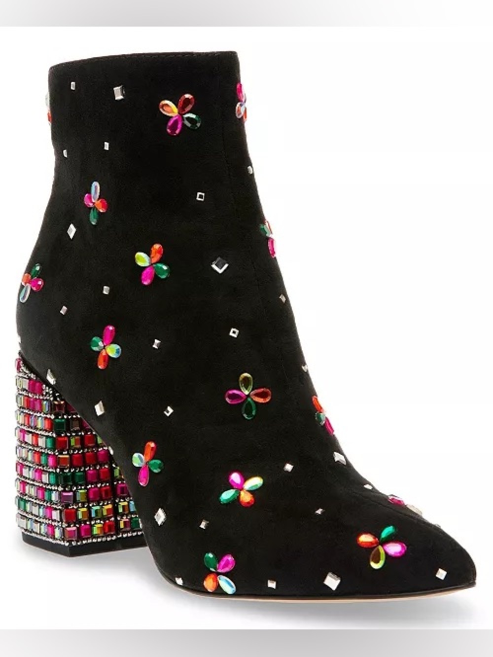Betsey Johnson Women's Joise Rhinestone Embellished Booties Size 8.5